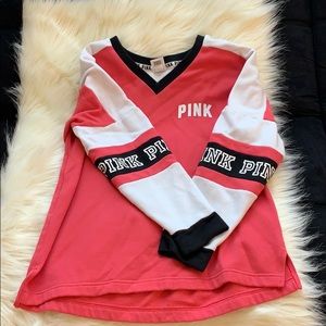 Pink Varsity Oversized sweatshirt size Medium